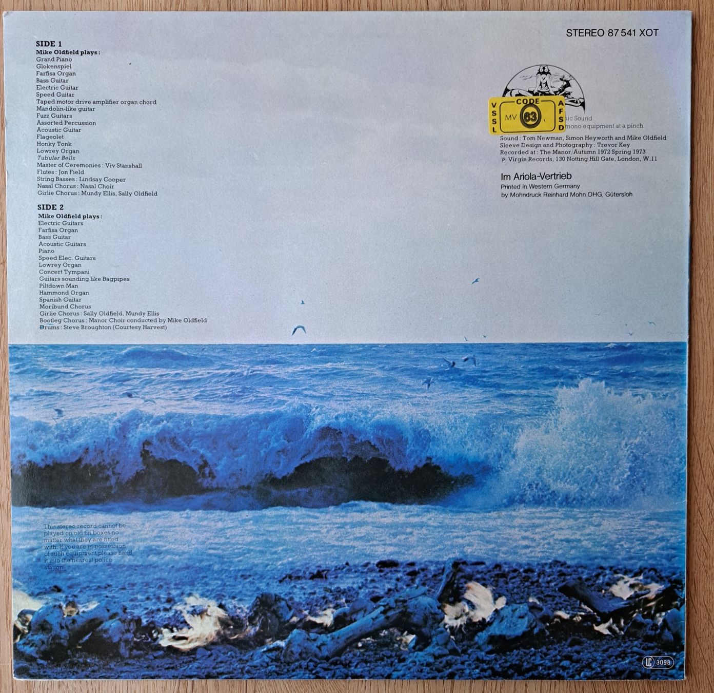 Schallplatten: Mike Oldfield -Tubular Bells – Gebraucht aus Meggen von Ricardokoch 1