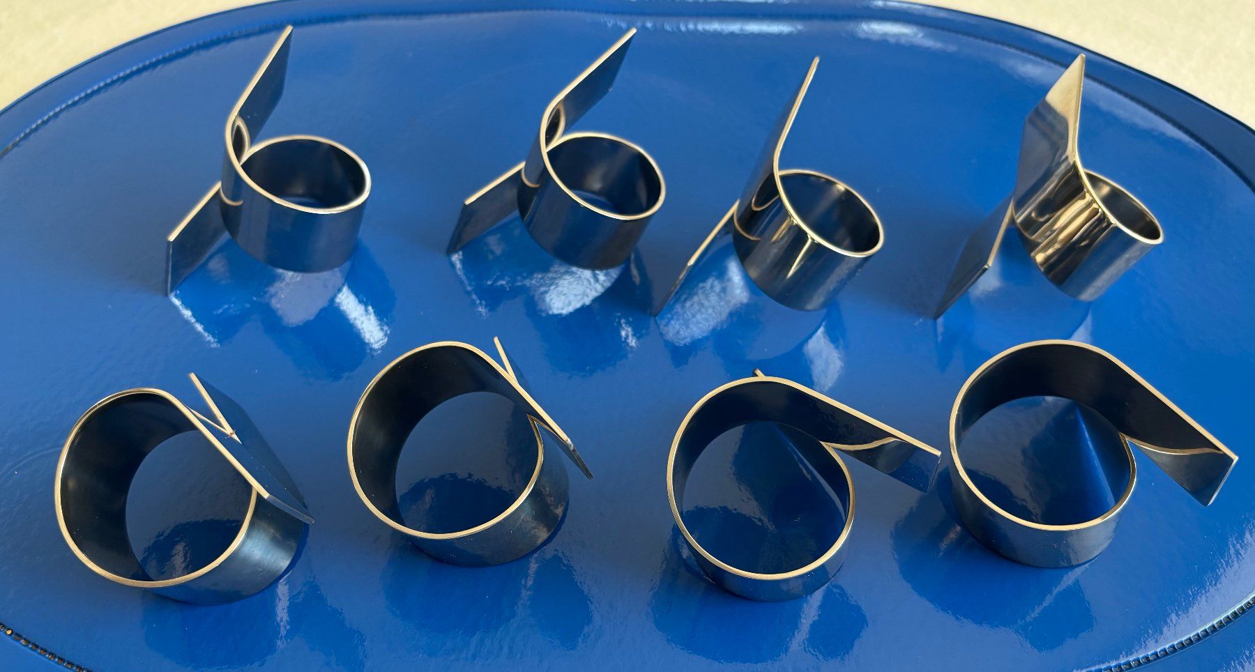 Altro in Decorazioni & Accessori: 8 Servietten-Ringe LUNASOL – Nuovo (secondo la descrizione) da Büetigen venduto da castellino 1