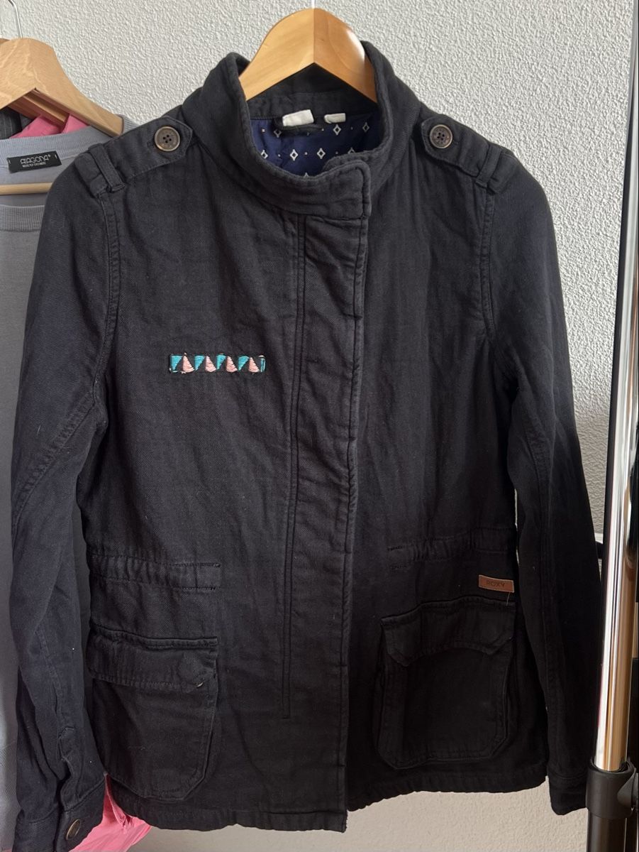 Roxy Jacken: Roxy Jacket Black Field Style Size M Cotton Outerwear – Neu (gemäss Beschreibung) aus Egg b. Zürich von nsh_f7yj