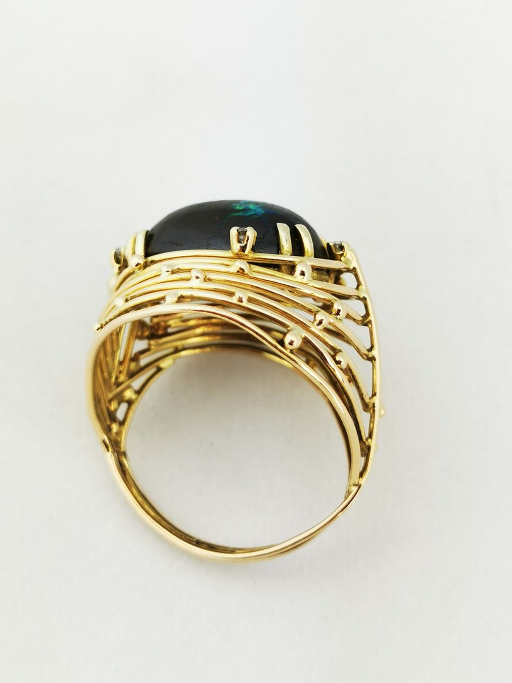 Anelli: Anello 18k con diamante e opale Boulder – Usato da Brissago venduto da Kri_2k8j 6