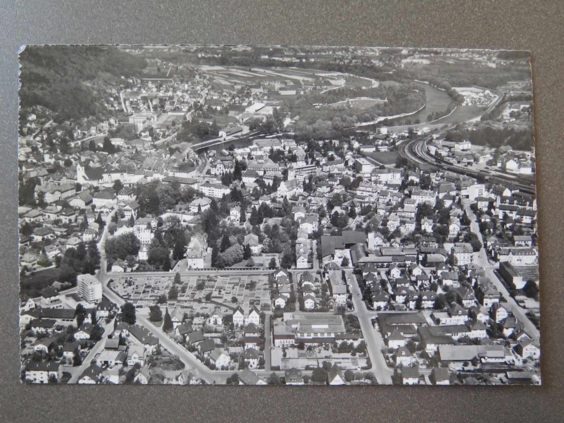 Ansichtskarten: BRUGG - FLUGAUFNAHME – Gebraucht aus Wittenbach von lipasal