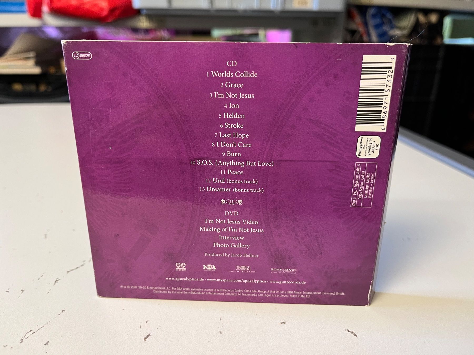 CD: Apocalyptica - Worlds Collide - CD+DVD - HJ41B – Usato da Küsnacht ZH venduto da hardrock.earth 1
