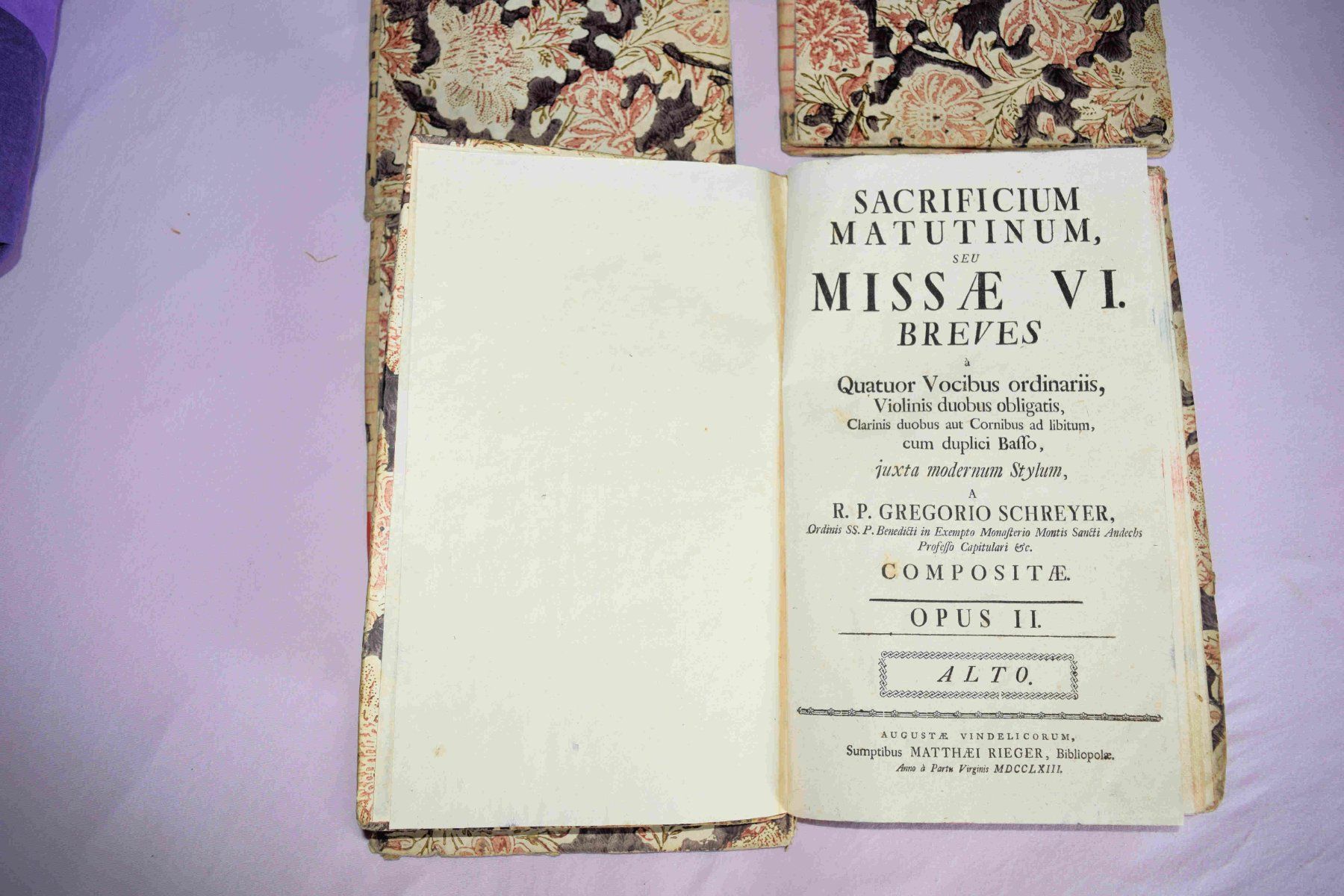 Libri: Notenbücher 6er Set von 1763 – Usato da Zizers venduto da Osemziz 1
