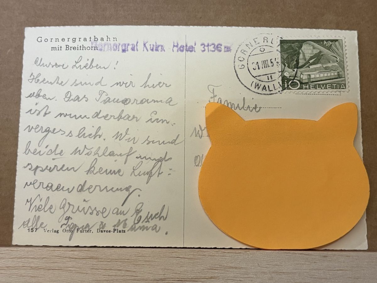 Cartoline postali: AK von Gornergrat Bahn / Breithorn – Usato da Rümlang venduto da Kartenpost1 1