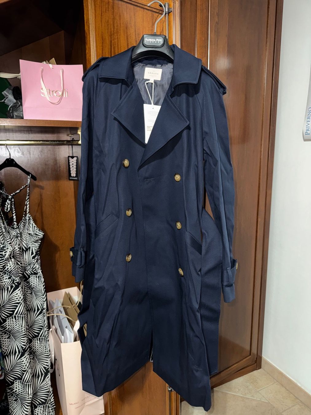 Sezane Mäntel: Trench Scott Navy 36 Sezane – Neu und originalverpackt aus Genève von fra_s62h 2