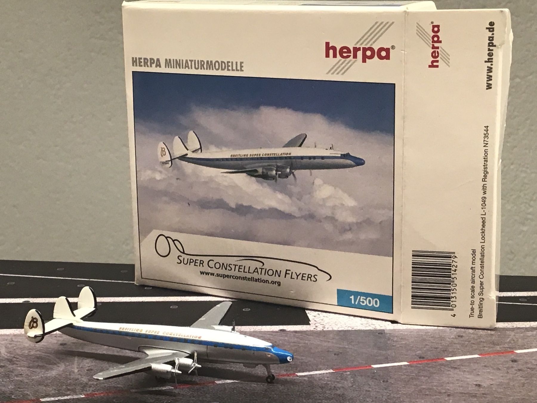 Herpa Modellbausätze & Standmodelle: Herpa Super Constellation L-1049, 1:500 – Gebraucht aus Männedorf von Modelle-aller-Art