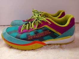 Sneaker Salming Viper Größe 41 1/3  Neon bunt