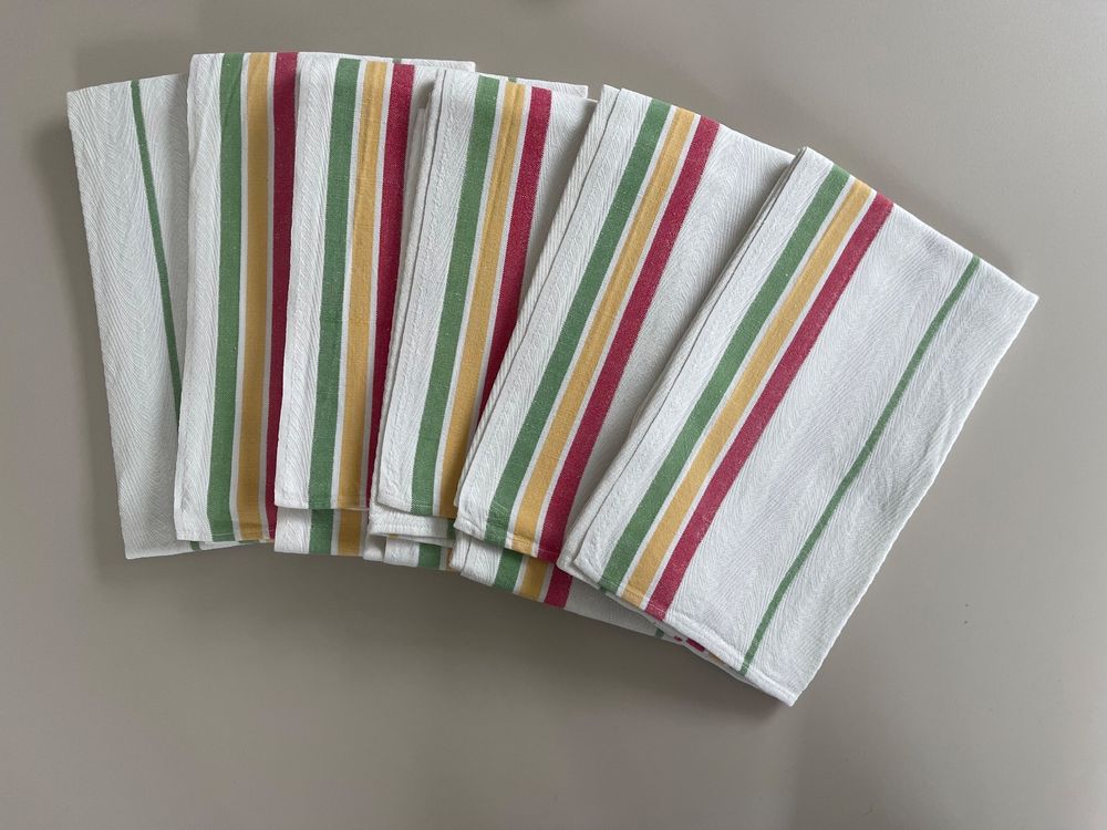 12 Stück Türkische Küchentücher Aus 100 % Baumwolle – 40 X 66 Cm, Saugstark & Schnell Trocknend Mit Quasten (Farbe: Lavendel)