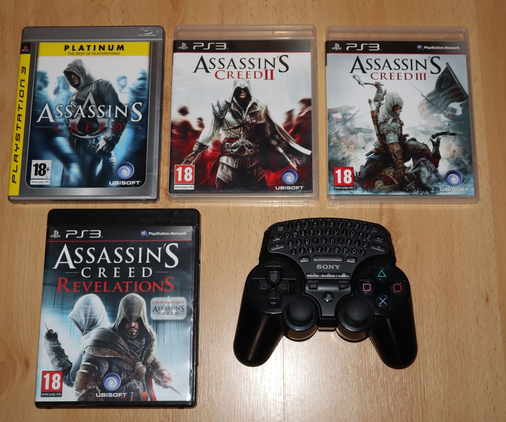 Sony Console: SONY PlayStation 3 -- Games + Controller + Keyboard – Usato da Ochlenberg venduto da on3x