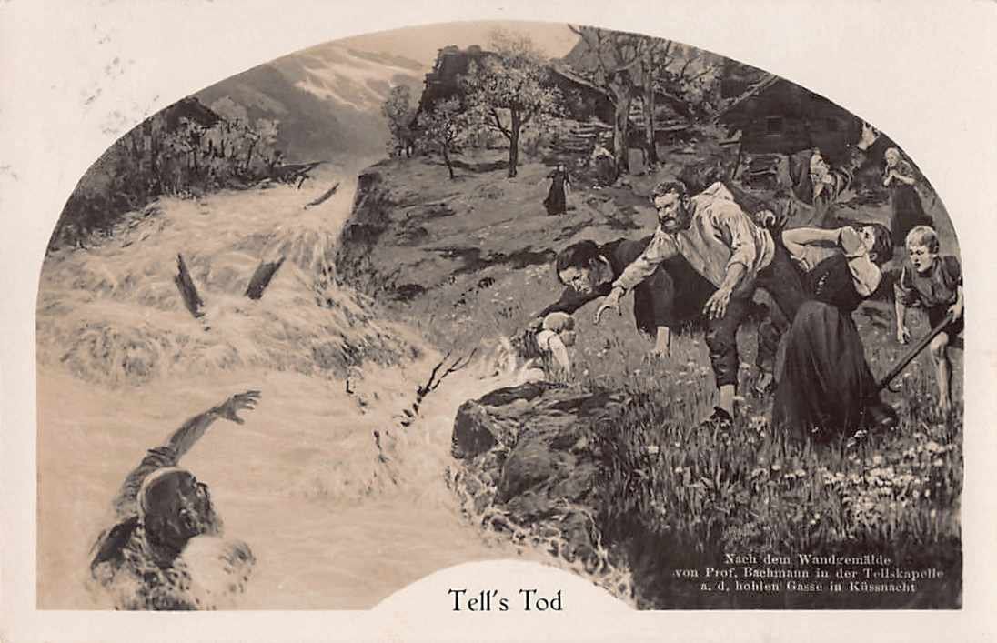 Ansichtskarten: NEU: uralte Ansichtskarte TELL'S TOD 1930, ab 1.-- – Gebraucht aus Lufingen von SchnaeppliCorner