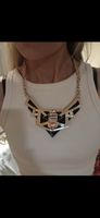 Kette Halskette Damen Goldfarben Statement Schmuck neu