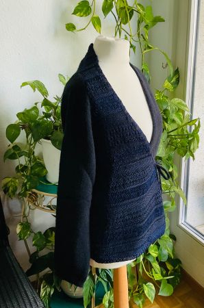 Sublime Cardigan cache-cœur laine mérinos BOHEMIA, t. L