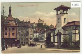 St. Gallen mit Scheffelstein - animee - coloriert