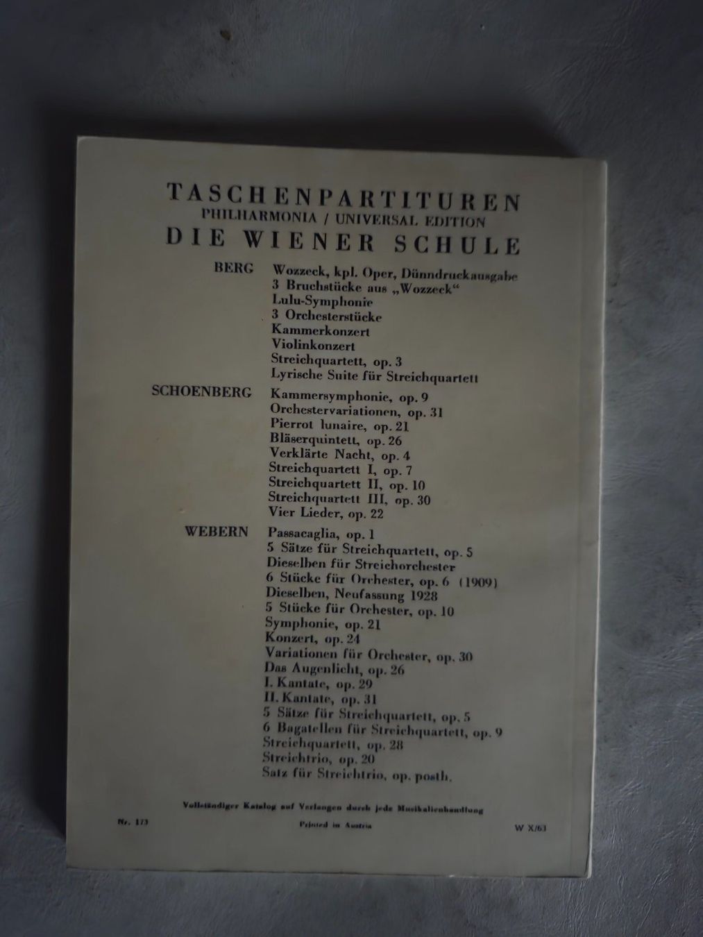 Libri: Alban Berg - Violine Konzert Partitur – Usato da Walterswil BE venduto da Lonitti 5
