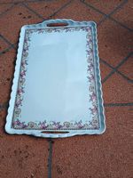Vintage Porzellan-Tablett aus Italien
