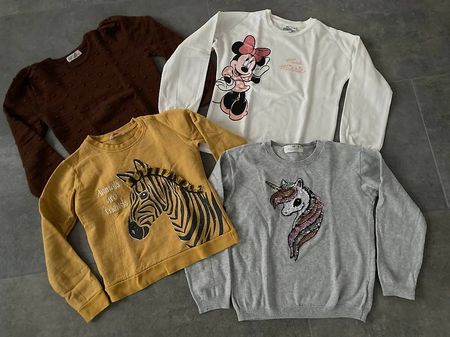 4er Set Pullover, teils ungetragen (Gr. 134/140)