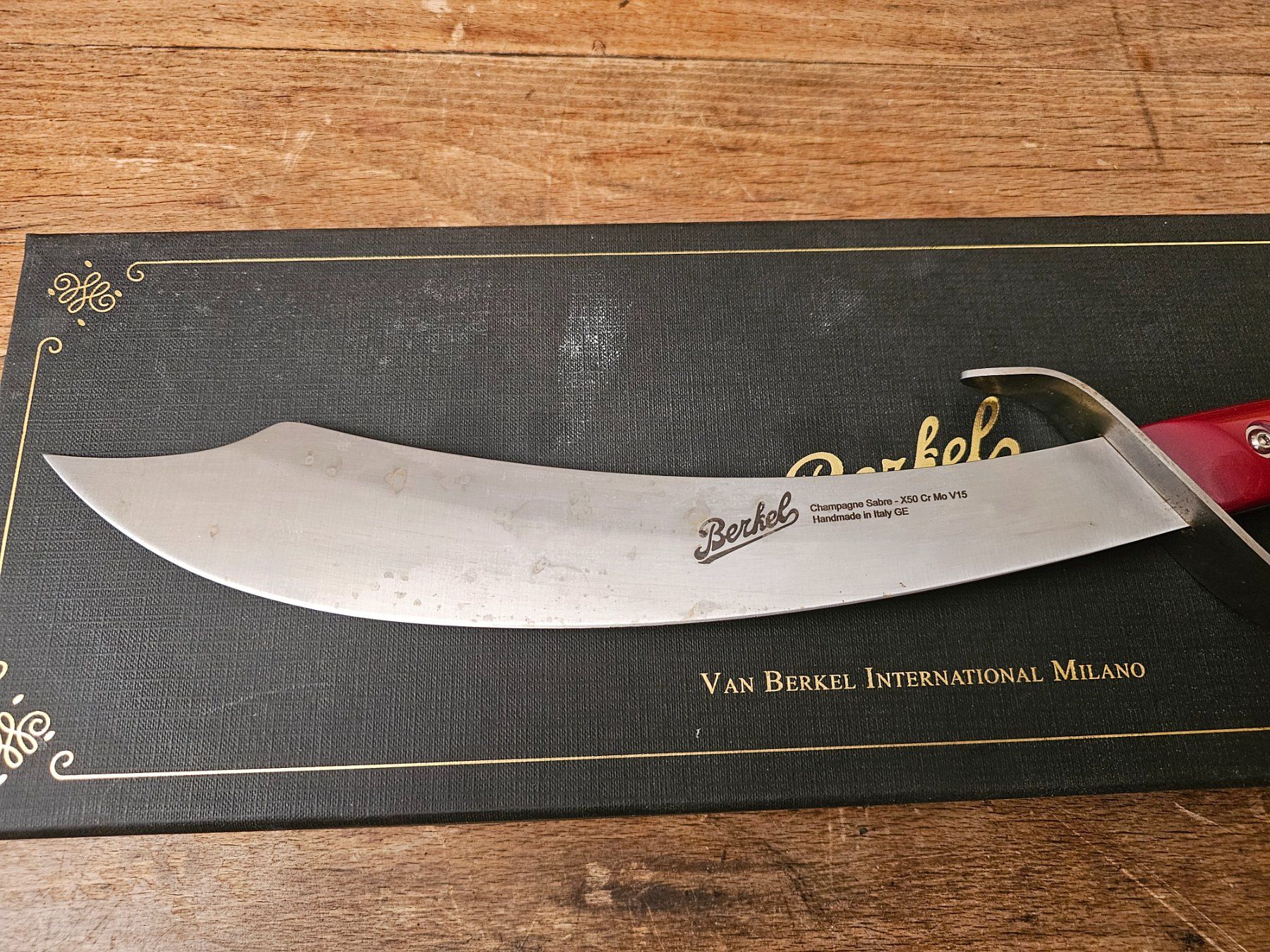 Berkel Coltelli da cucina: BERKEL Champgnersäbel Elegance 45 cm – Usato da Monte Carasso venduto da giave 3