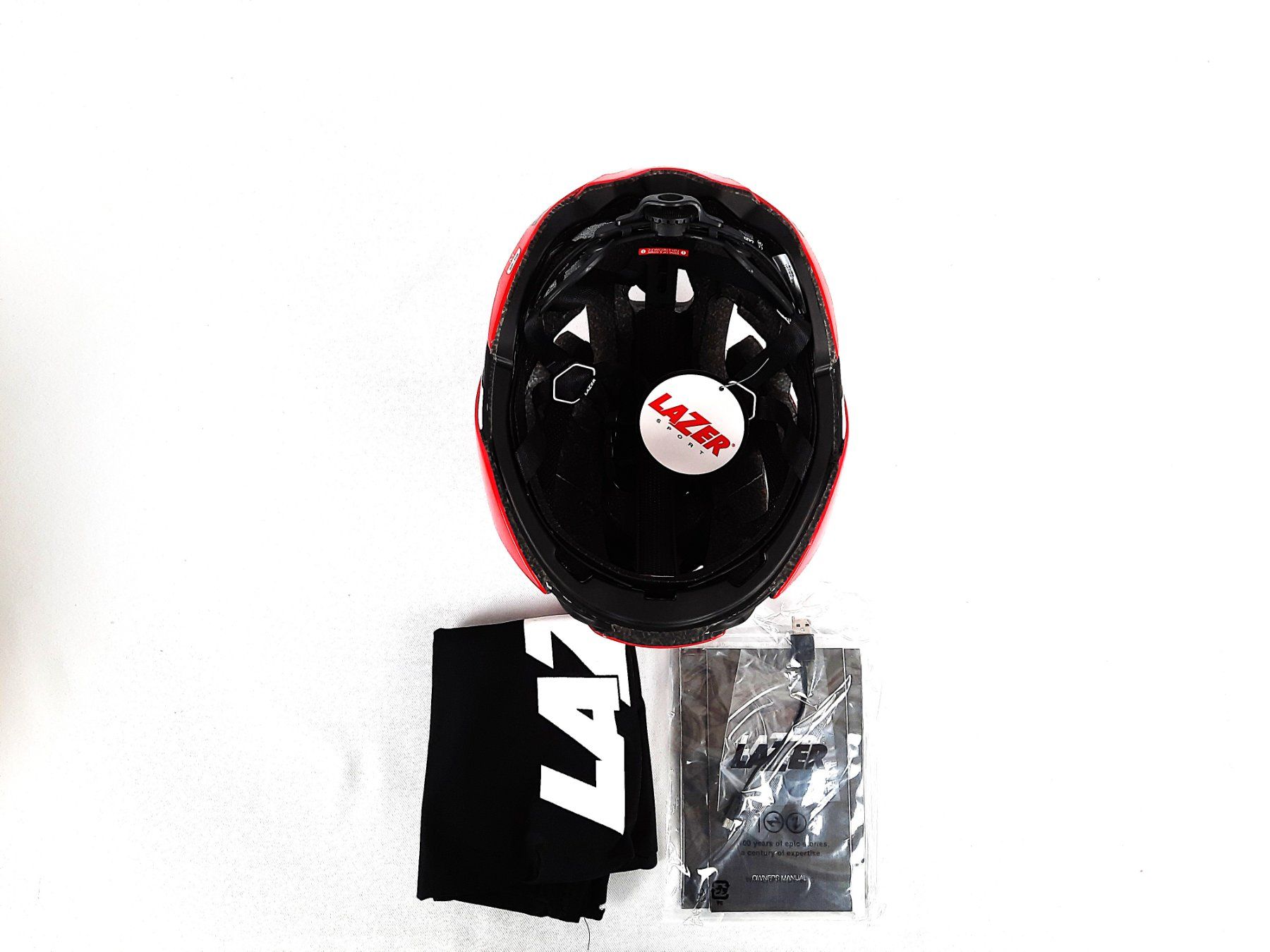 Caschi: LAZER-Sport-Century-Helmet-Rot – Nuovo (secondo la descrizione) da Beinwil am See venduto da Restwert_Beinwil 6