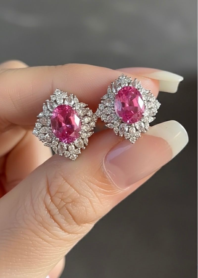 Orecchini pendenti & Orecchini a lobo: Boucles d’oreilles Éclat Rosé – Nuovo e nell'imballaggio originale da St-Maurice venduto da Sandrinette123 1