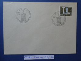 Pro Patria 1960 B101 Einzelwert aus Block auf Brief