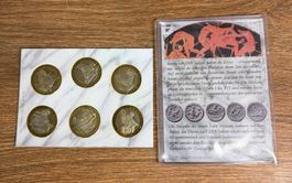 Erotische Euro-Münzen Sammlung, 6 Stk., Top Zustand!
