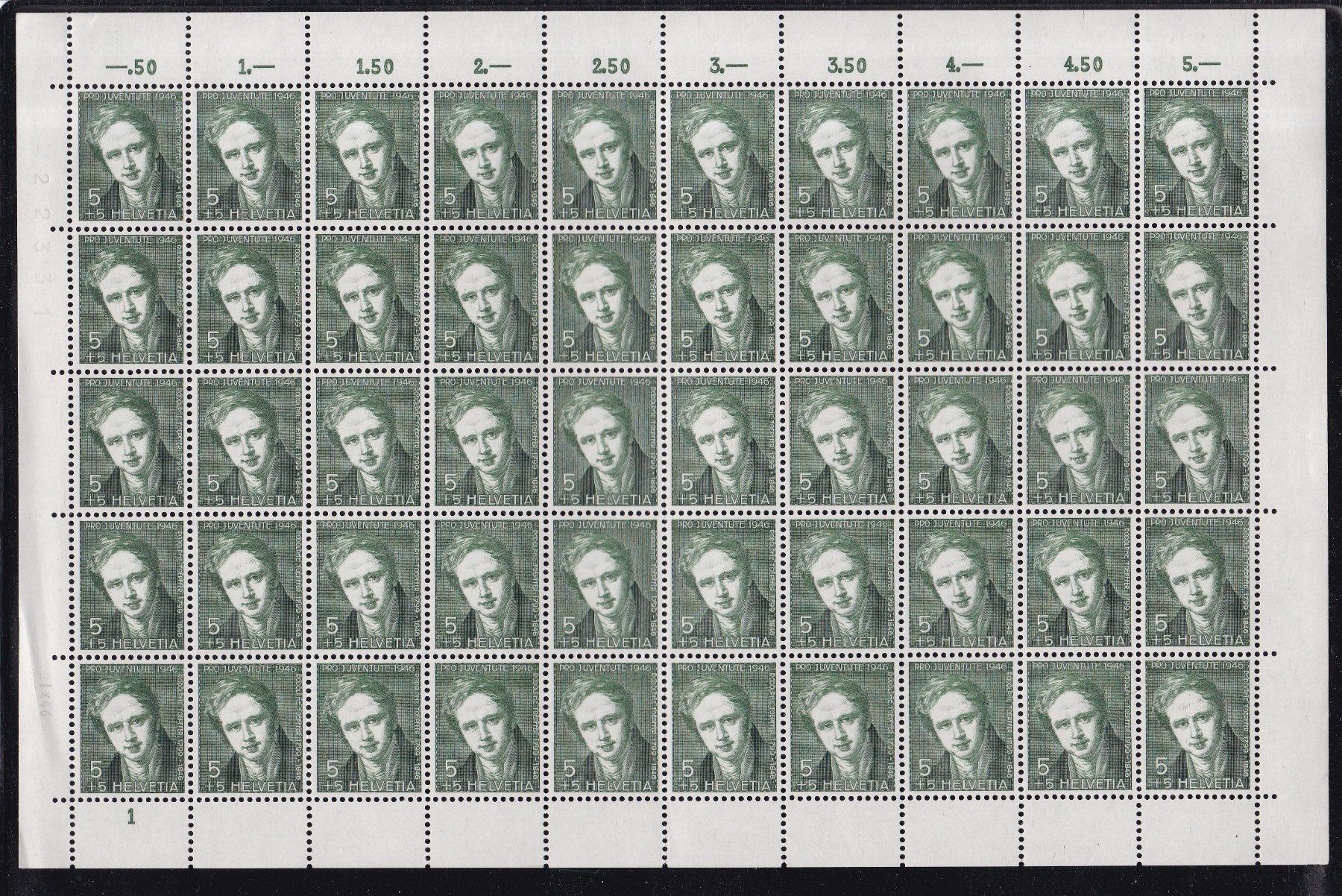 Alle Briefmarken: 3 x Pro Juventute Bogen, Bogenstücke ab 1941** – Gebraucht aus Münchwilen AG von Nesar 1