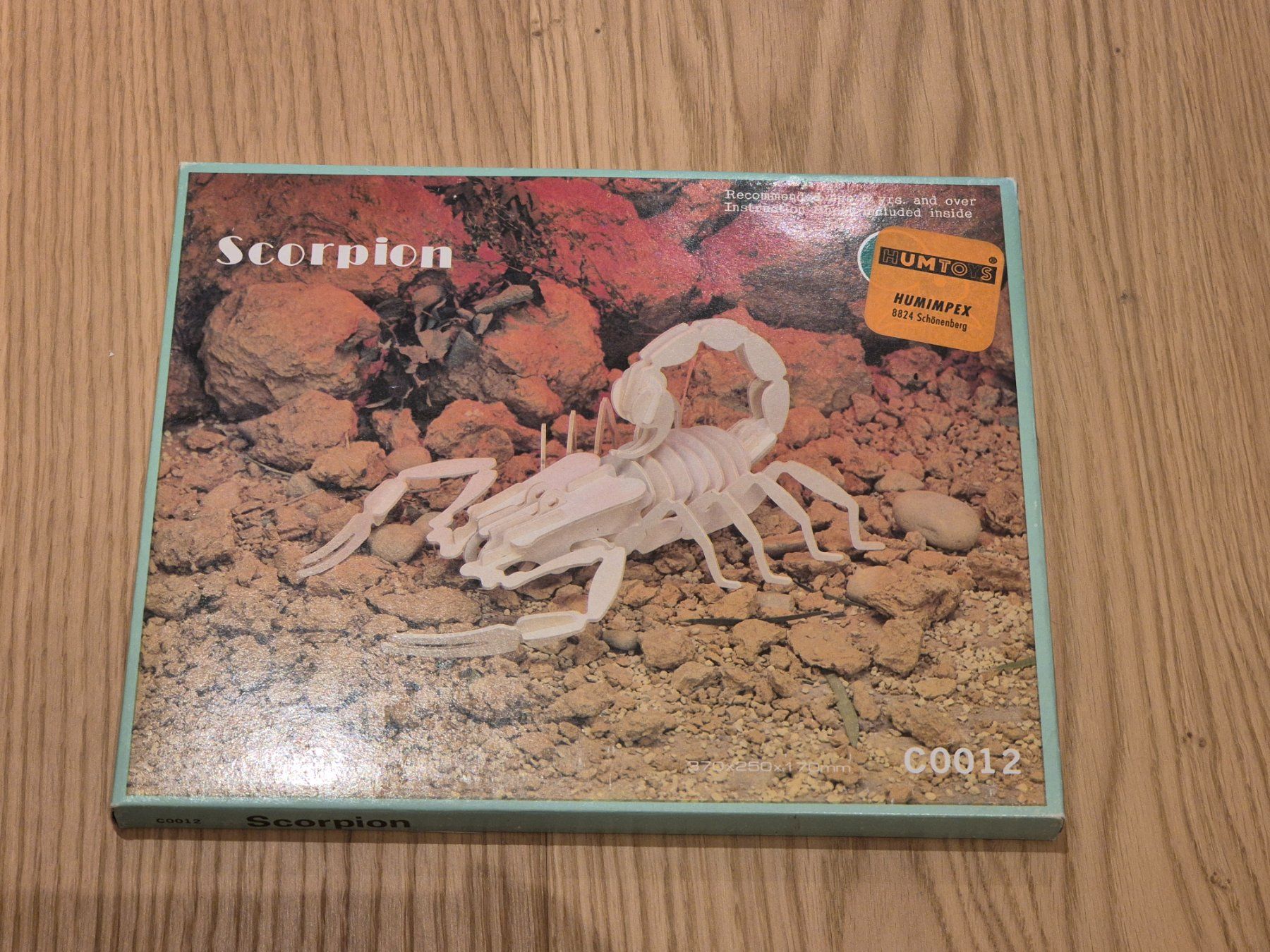 Kit di modellismo & Modellini statici: Holzbausatz Scorpion – Nuovo e nell'imballaggio originale da Roggwil TG venduto da RustonBucyrus22