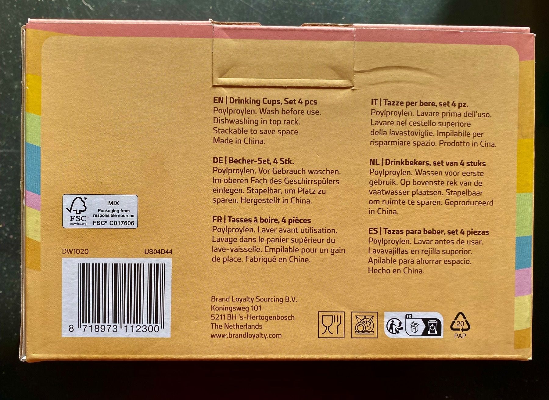 Coop Tazze: Trinkbecher 4 Stück von Coop – Nuovo (secondo la descrizione) da Nussbaumen AG venduto da schuba2000 3