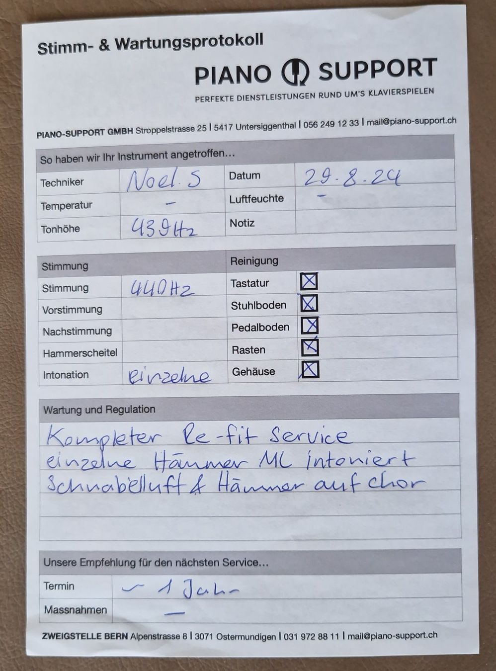 Strumenti musicali: Klavier Burger & Jacoby Modell 108 – Usato da Aristau venduto da Widiweb 7