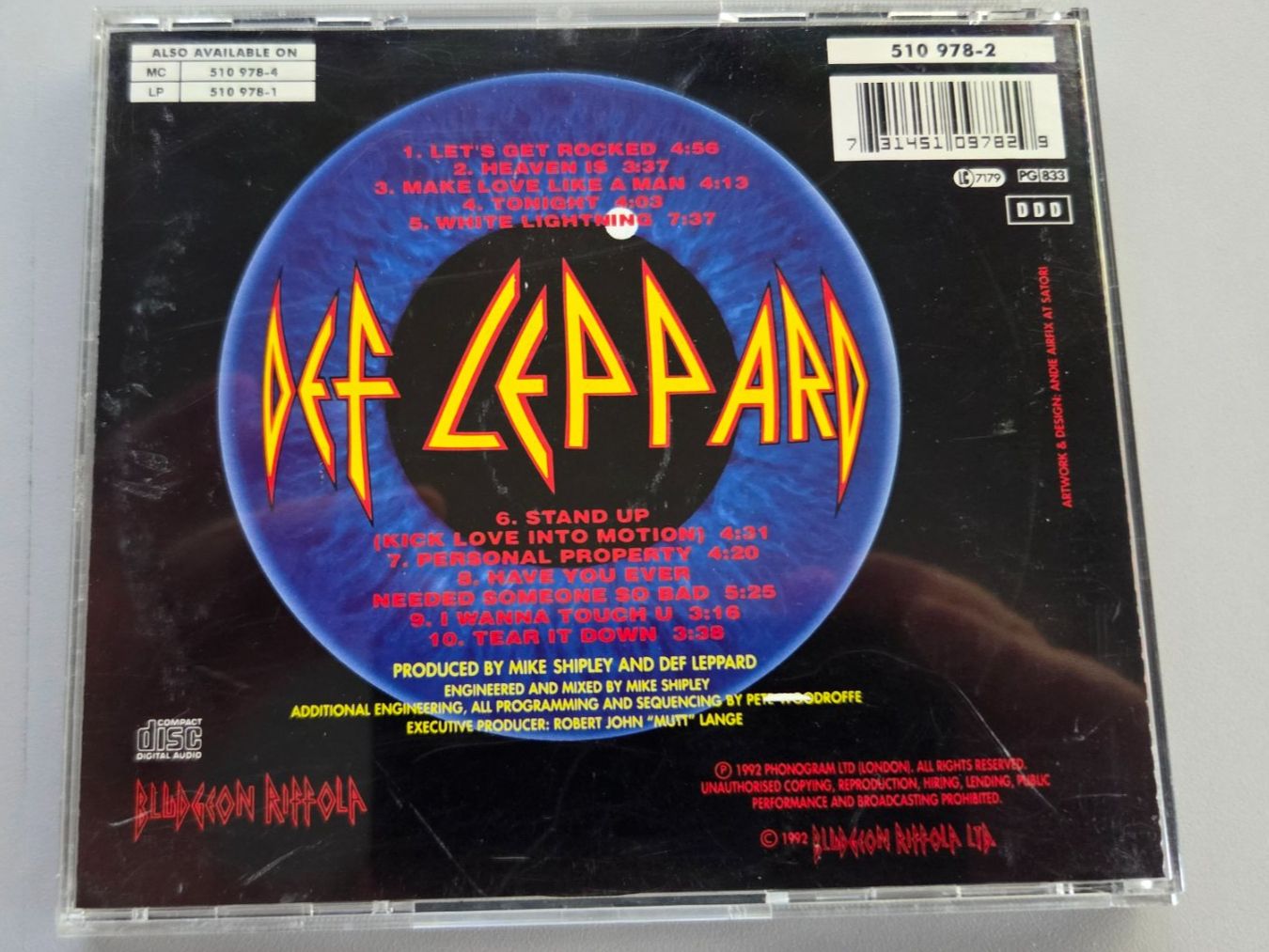 CDs: CD Def Leppard - Adrenalize – Gebraucht aus Schaffhausen von Kellerrassel