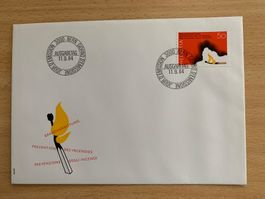 Ersttagsbrief Brandverhütung 11.9.84 Schweiz