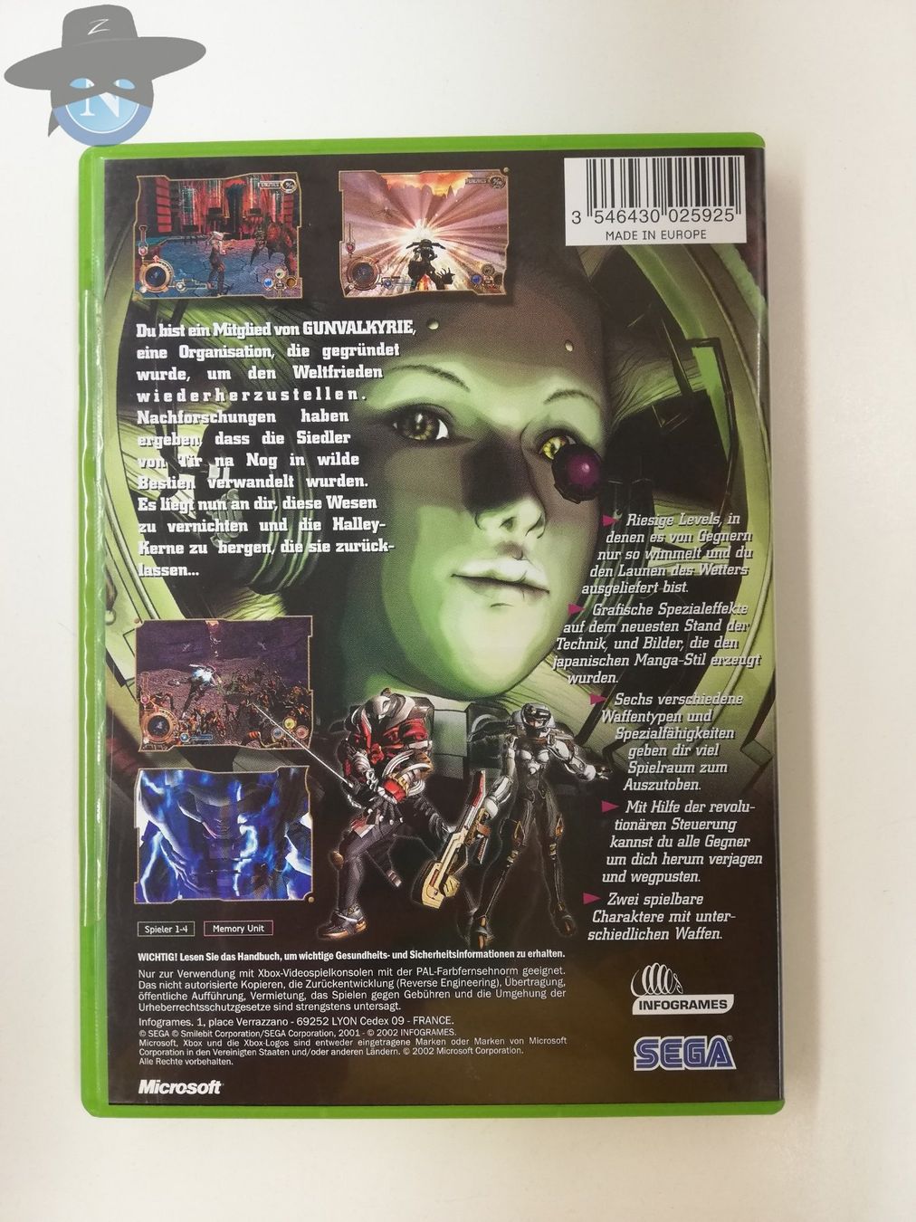 Microsoft Giochi: Gunvalkyrie / Xbox OG Classic – Usato da St. Gallen venduto da zorro_dc 1
