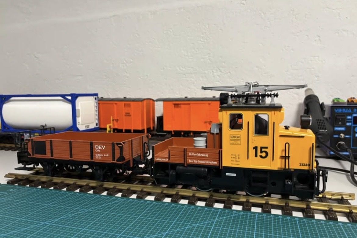 LGB Modellini di ferrovie: LGB 21330 Rottenlok – Usato da Langendorf venduto da Blechfahrzeuge 4