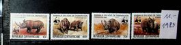CENTRAFRIQUE  TIMBRES NEUFS** 1983 COTE 11 EUROS /U499