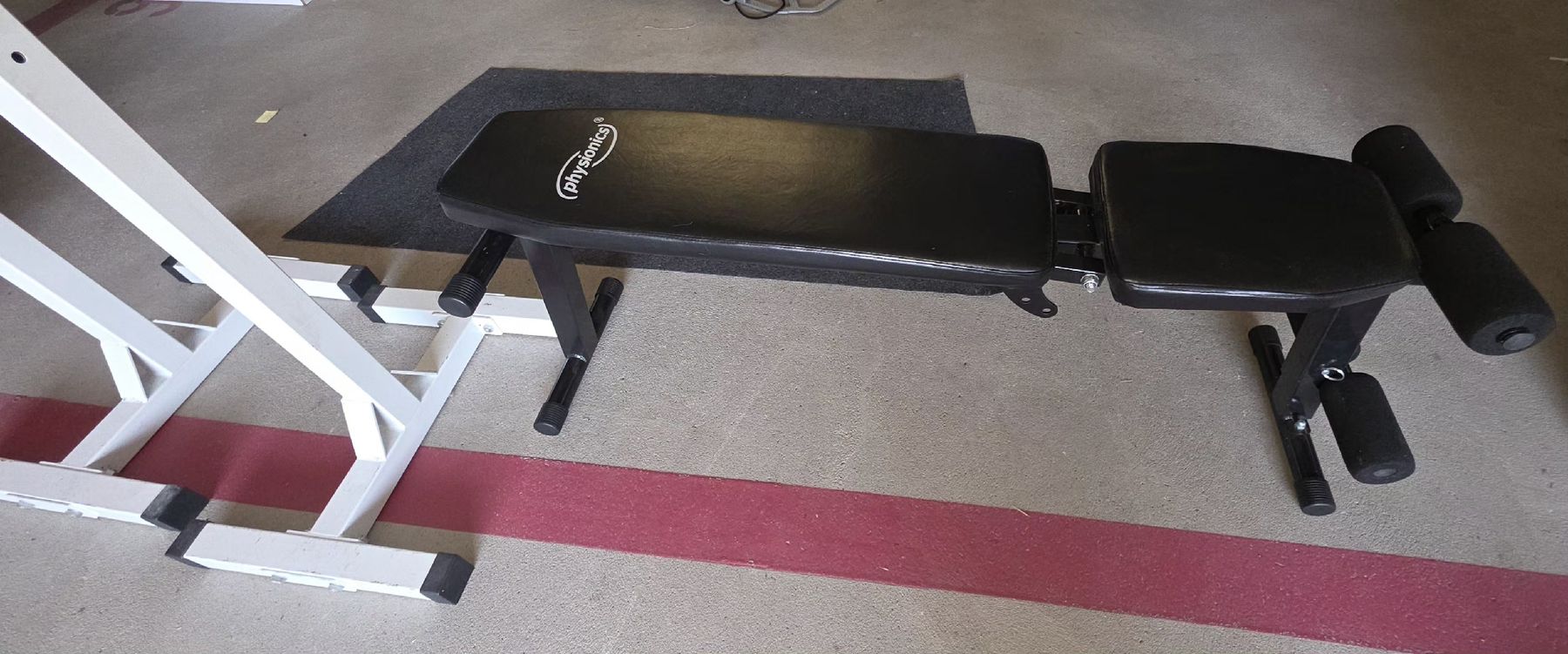 Hometrainer: Hantelbank "Physionics" schwarz gut erhalten  – Usato da Schachen b. Reute venduto da Judyniki