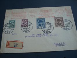 Sonderbrief Tschechoslowakei 1935. TC Masaryk, roter o