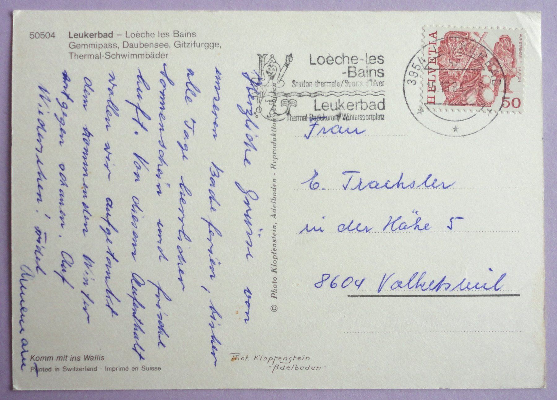 Cartes postales: Leukerbad – D'occasion à Fétigny par Billy2miny 1