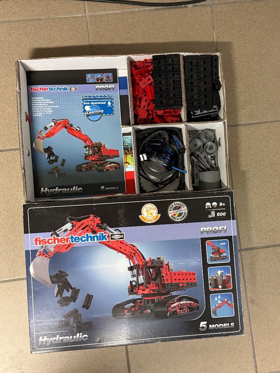 Fischer Kit di costruzioni: fischertechnik Hydraulic Bagger 5 Modelle – Usato da Windisch venduto da Calium