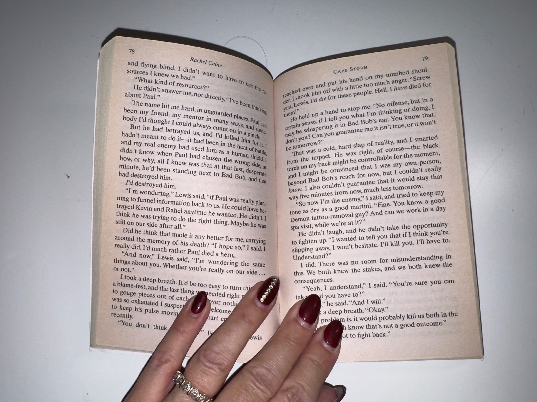 Libri: NOVEL: Racel Caine, Cape storm – Usato da Grosswangen venduto da English_books 4