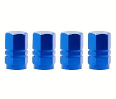4 x Ventilkappen blau