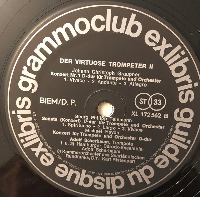 Dischi in vinile: Der virtuose Trompeter II (LP, Scherbaum) – Usato da Grüningen venduto da azulamarillo_vinyl 3