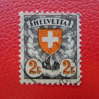 1934: Nr.166z (Abart): stark g.oben verschobener Rotdruck