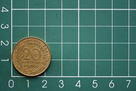 währung francaise 20 centimes 1968
