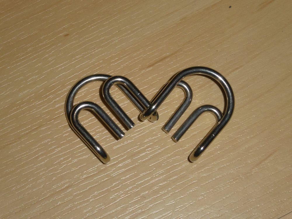 Liocwocne Metall Puzzle Ring 8-teilig - 3D Denksport Puzzle Für Kinder Und Erwachsene