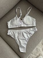 Silberner Glitzer Bikini, neuwertig, Grösse M, Sommer