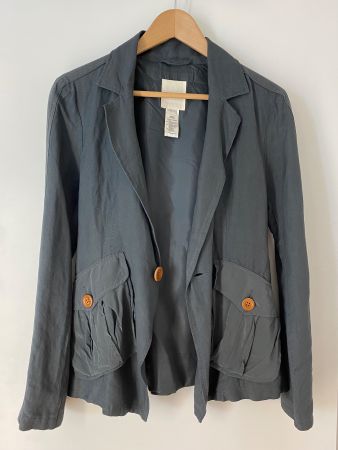 Diesel Damenjacke Gr. S - Leinen, Viskose & Seide