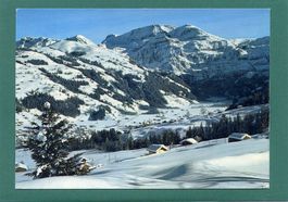 Lenk, Dorf mit Wildstrubel, 1980, ungelaufen, Grossformat