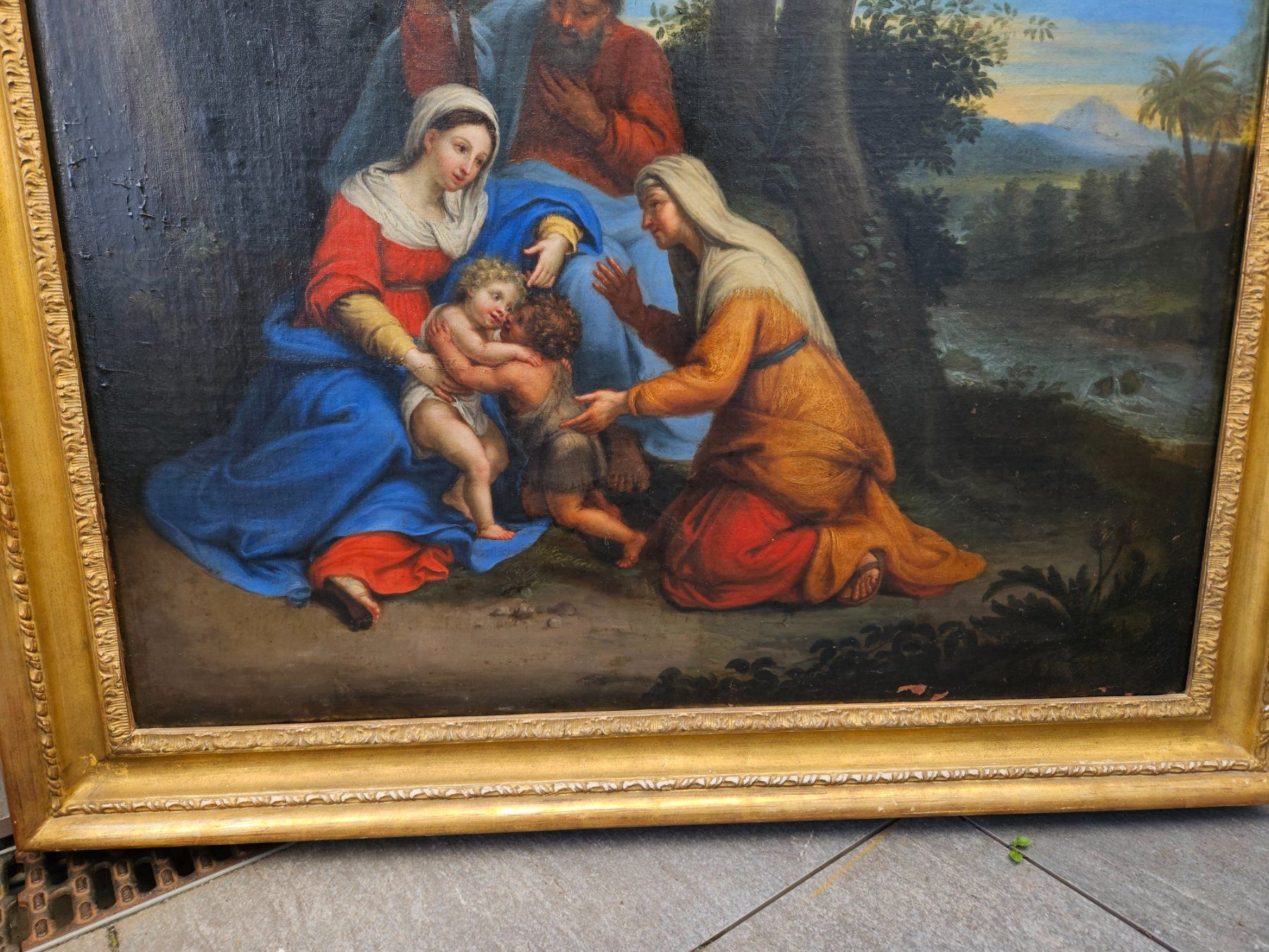 Dipinti: Tableau: La sainte famille  "Fuite en Egypte" – Usato da St-Séverin venduto da cag_r9fs 2