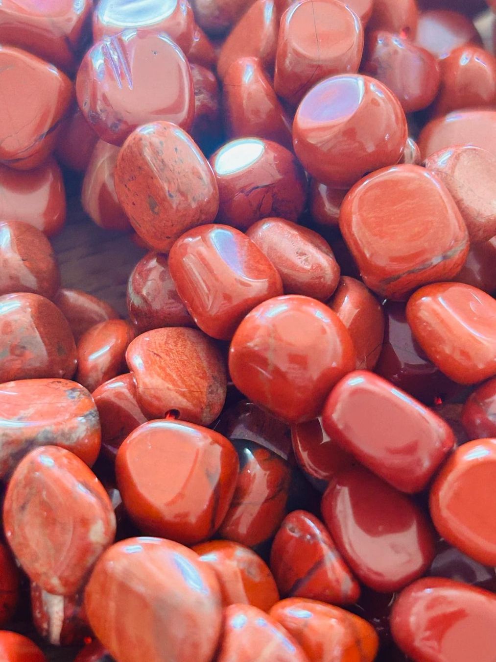 Pietre preziose: Strang echte red jasper Nuggets / stone 8-10 mm – Nuovo e nell'imballaggio originale da Niederrohrdorf venduto da Ytobi 1