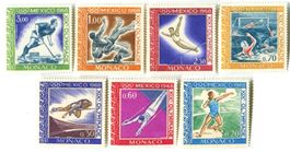 Briefmarken "Olympische Spiele". Monaco.
